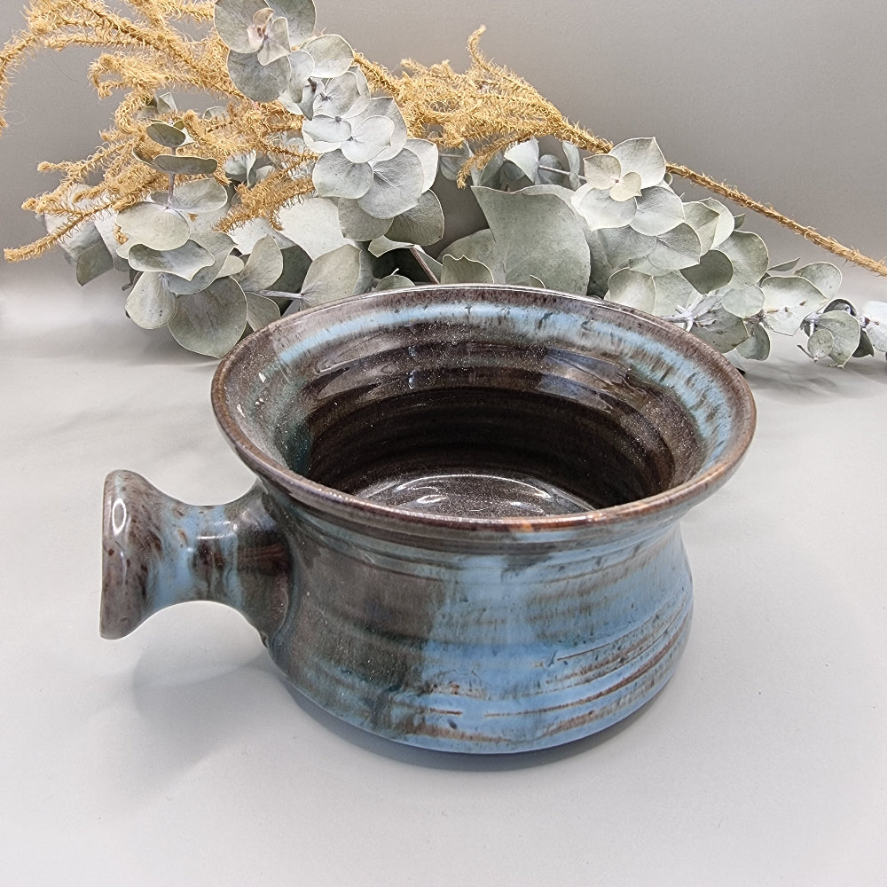 Stoneware glazed soup bowl