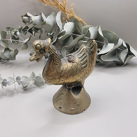 Vintage brass bird