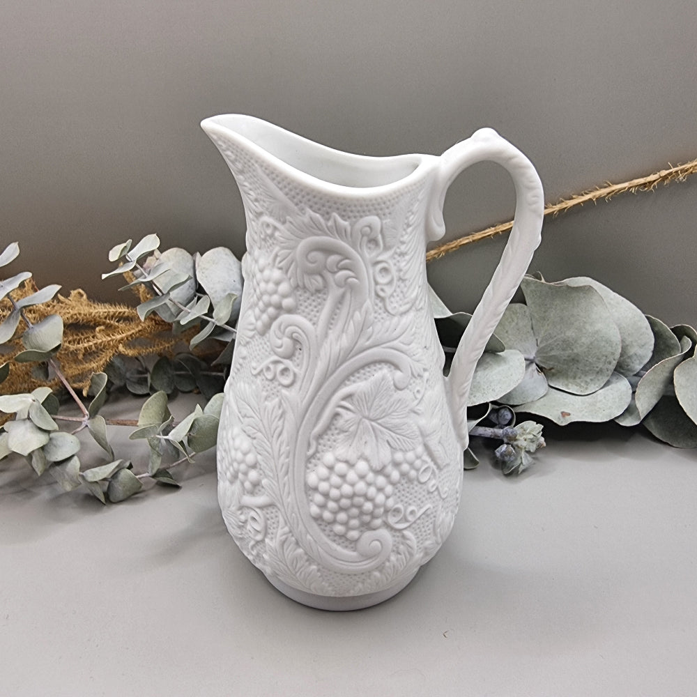 Small vintage Portmeirion "British Heritage" white porcelain pitcher