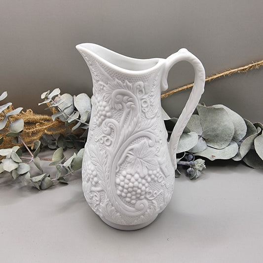 Small vintage Portmeirion "British Heritage" white porcelain pitcher