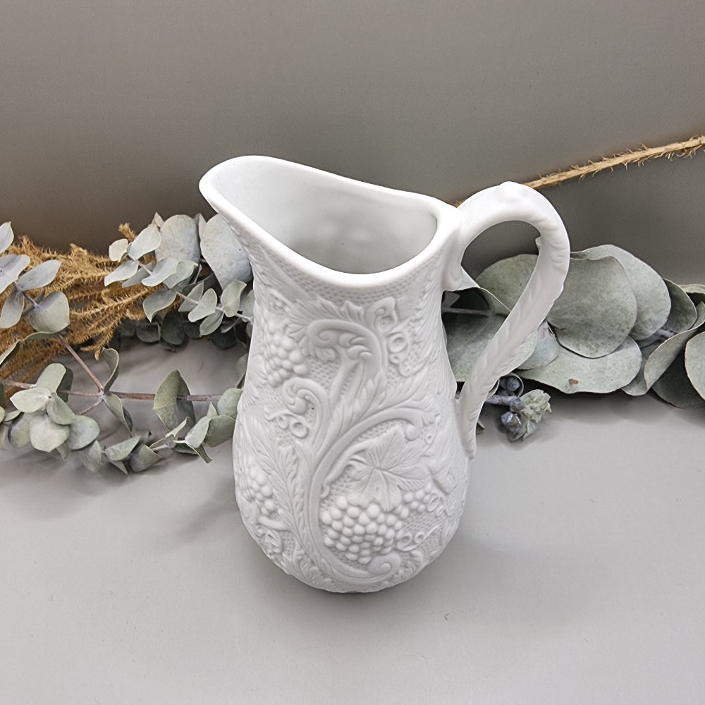 Small vintage Portmeirion "British Heritage" white porcelain pitcher