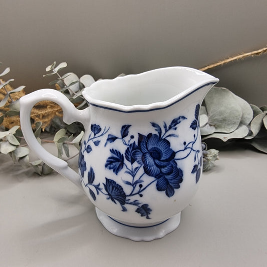 Royal Meissen fine china blue and white creamer jug