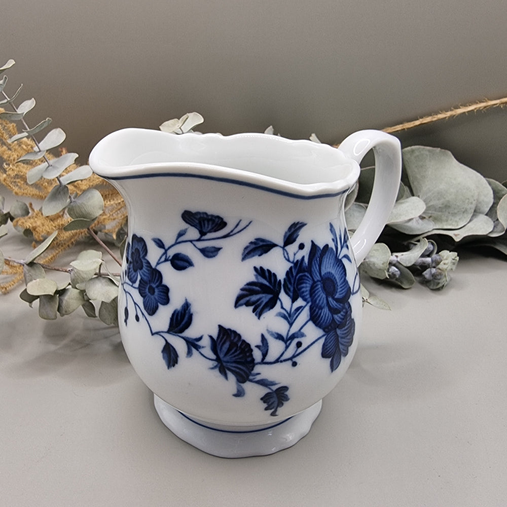 Royal Meissen fine china blue and white creamer jug