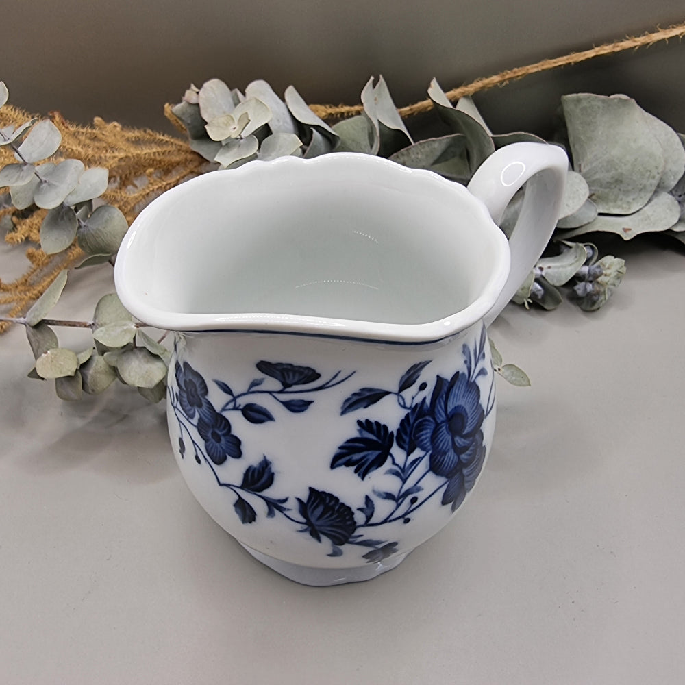 Royal Meissen fine china blue and white creamer jug
