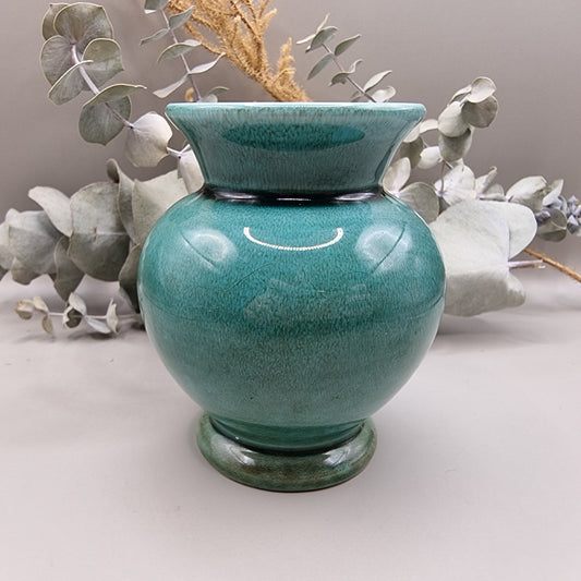 Green glaze vase made in West Germany