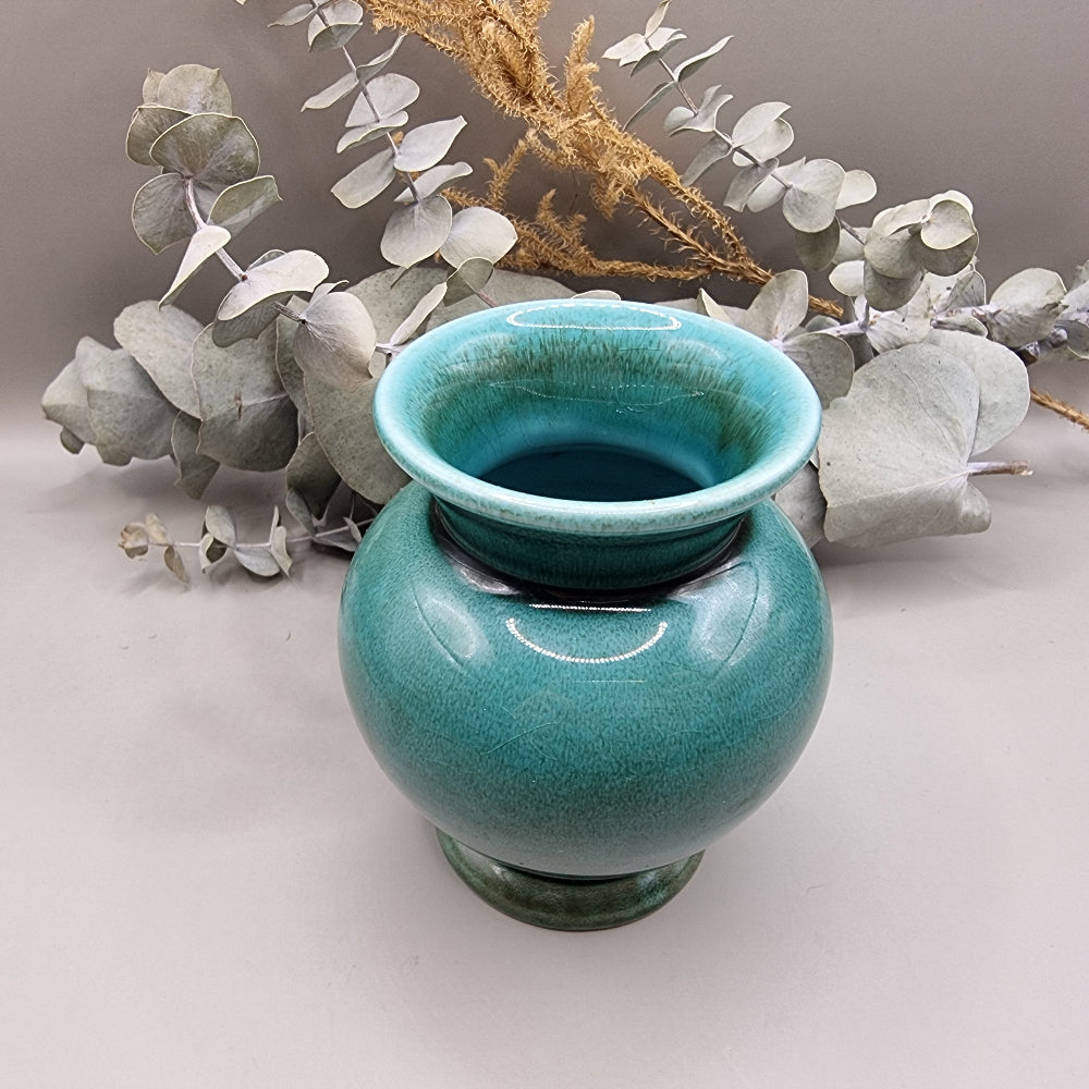 Green glaze vase made in West Germany