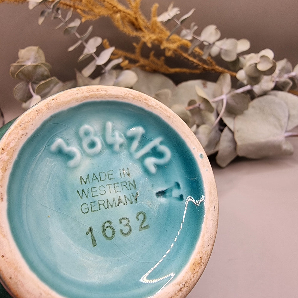 Green glaze vase made in West Germany