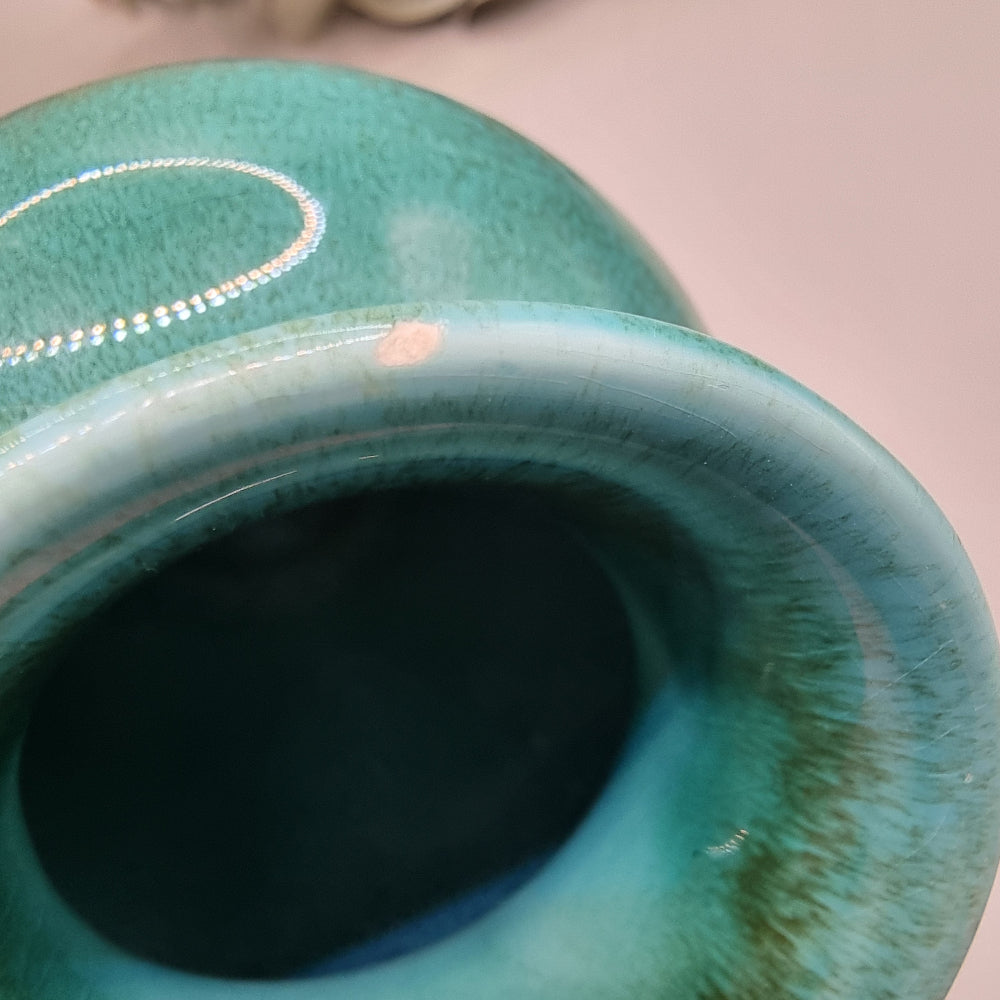 Green glaze vase made in West Germany