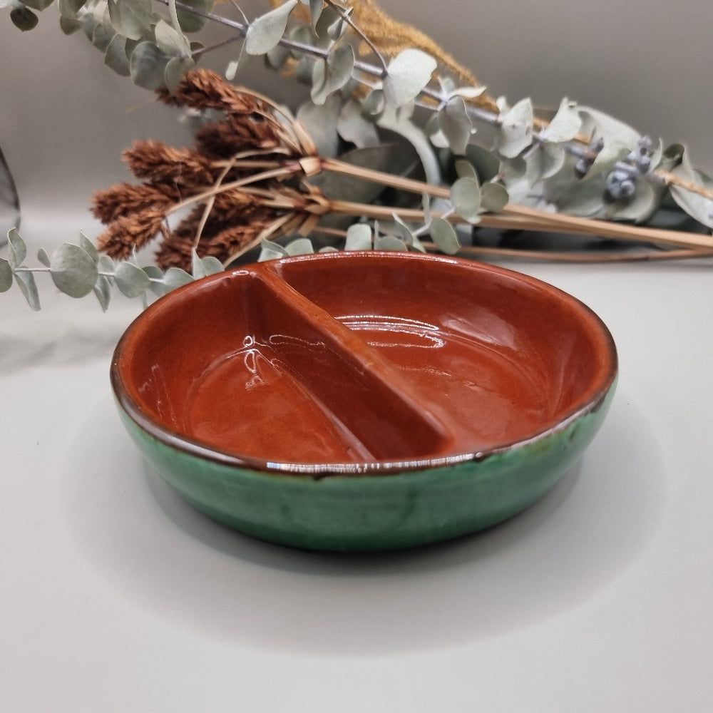 Spanish terracotta olive dish