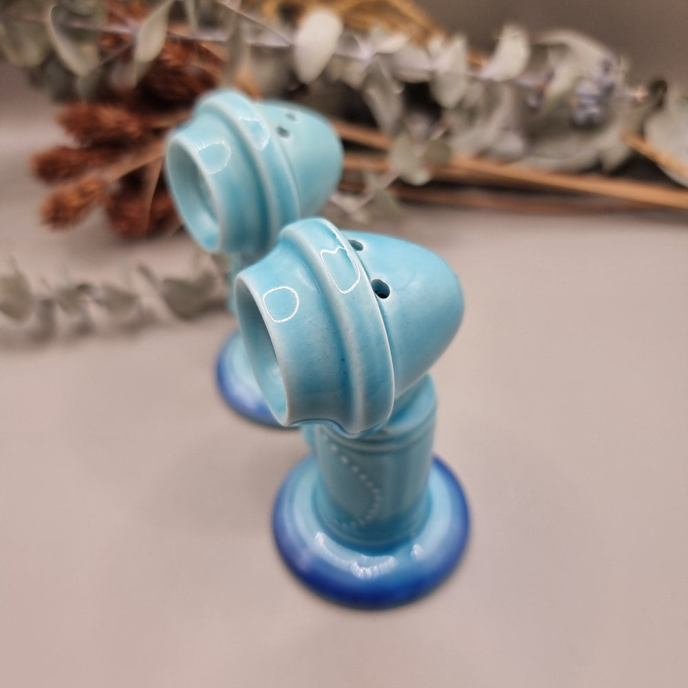 Vintage Japanese ceramic phone salt and pepper shakers
