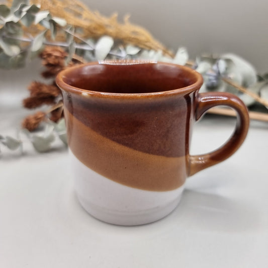 Vintage 70s striped mug