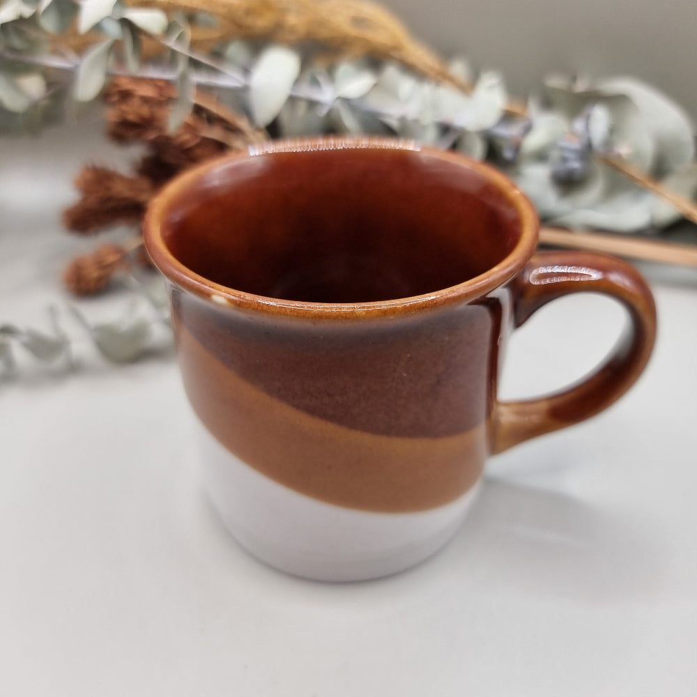 Vintage 70s striped mug