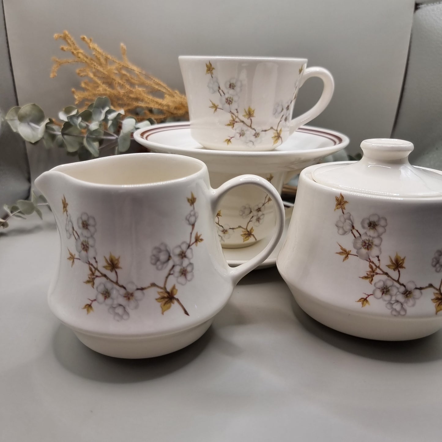 Crown Lynn Apple Blossom tea set