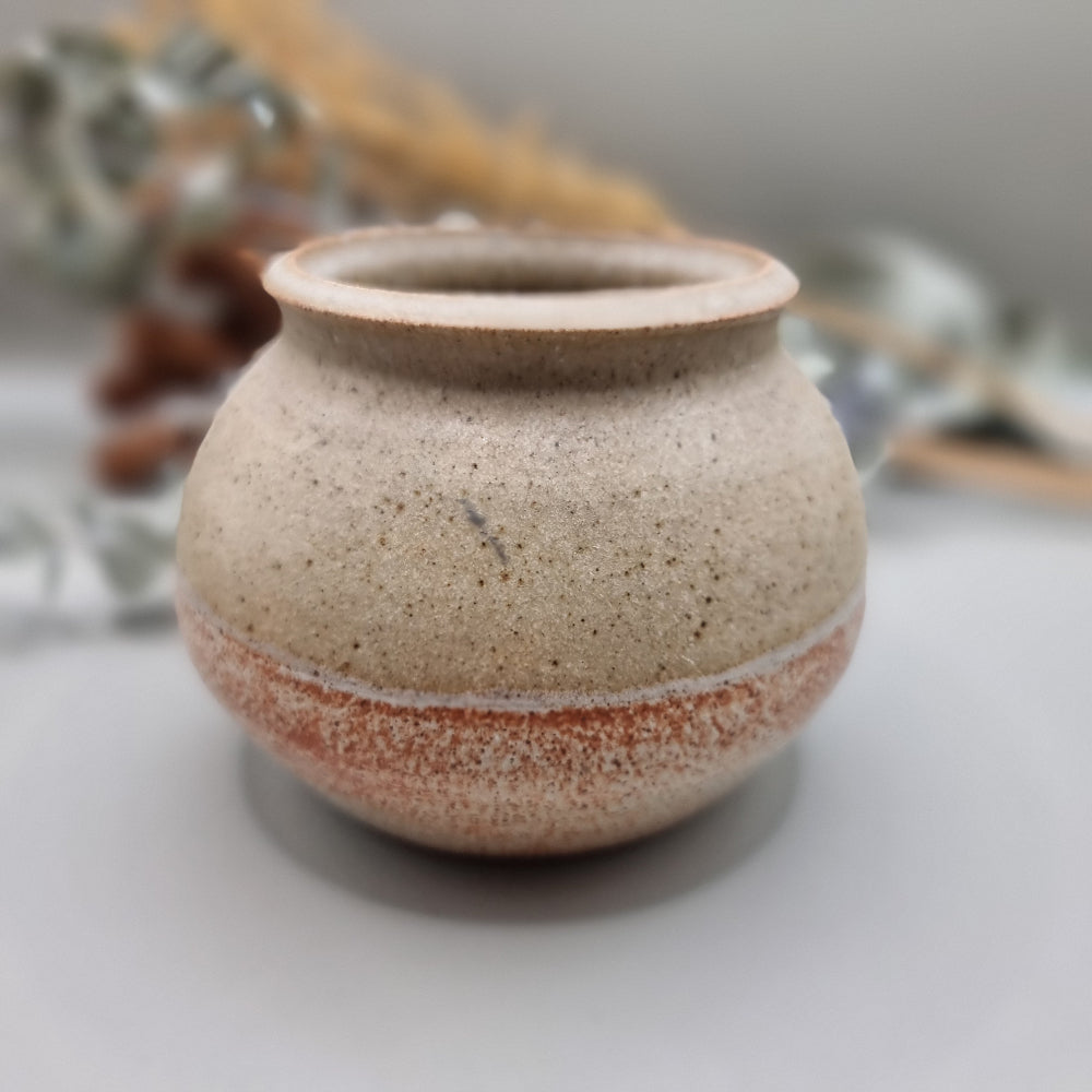 Handmade stoneware pot