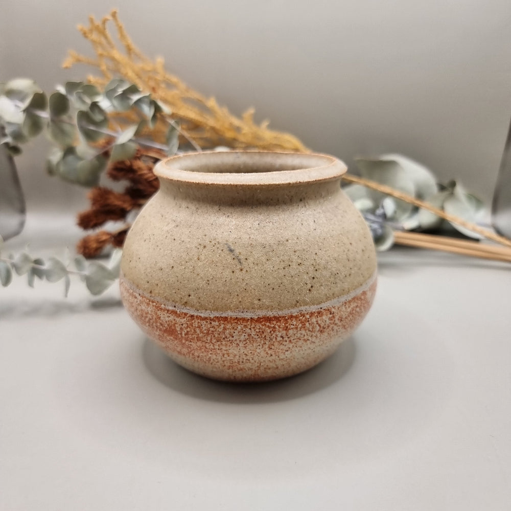 Handmade stoneware pot