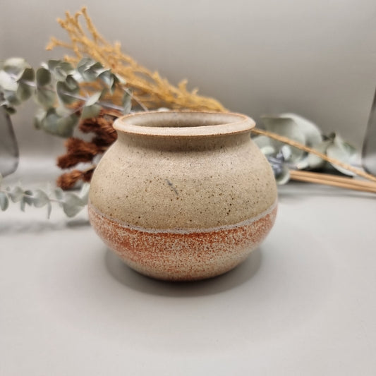 Handmade stoneware pot