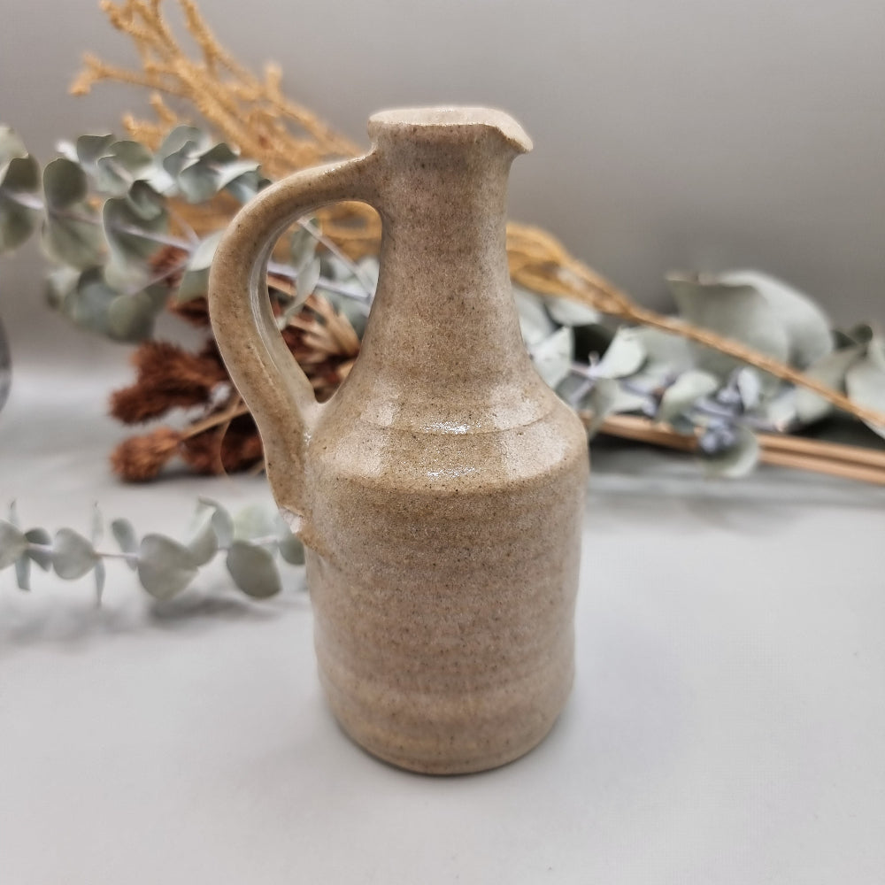 Vintage pottery oil jar