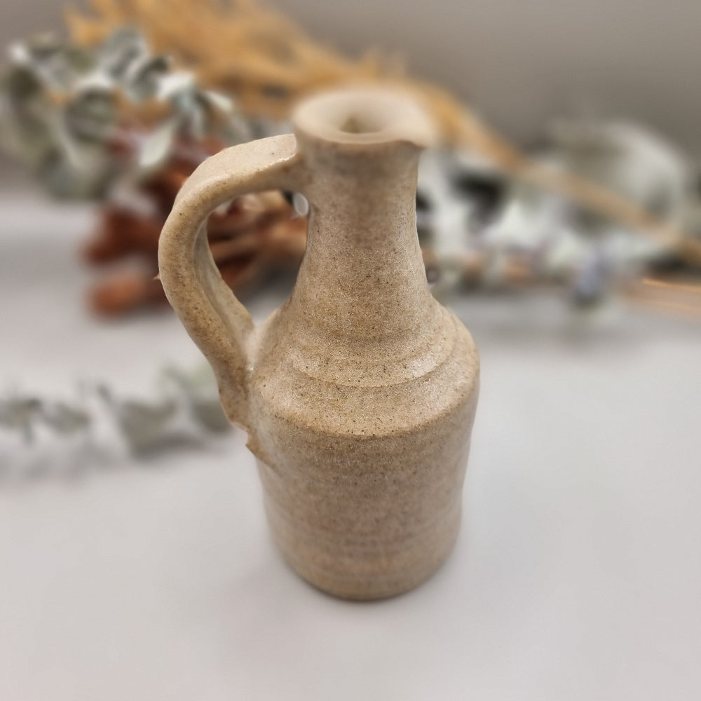 Vintage pottery oil jar