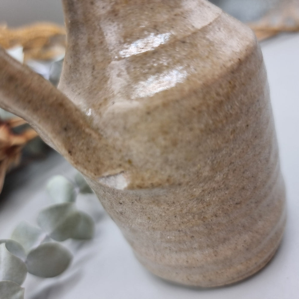 Vintage pottery oil jar