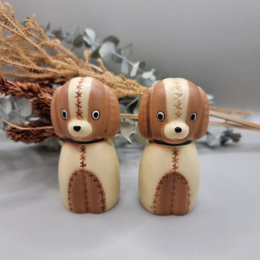 Adorable dog salt and pepper shakers