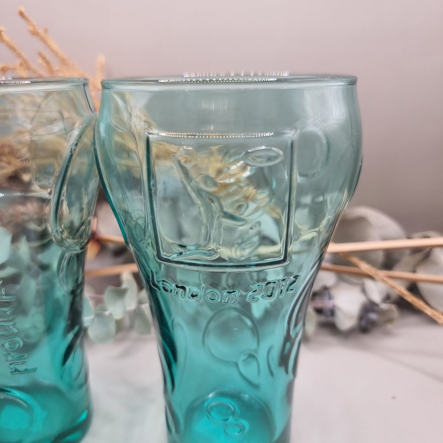 2 x Coca-Cola glasses - London 2012