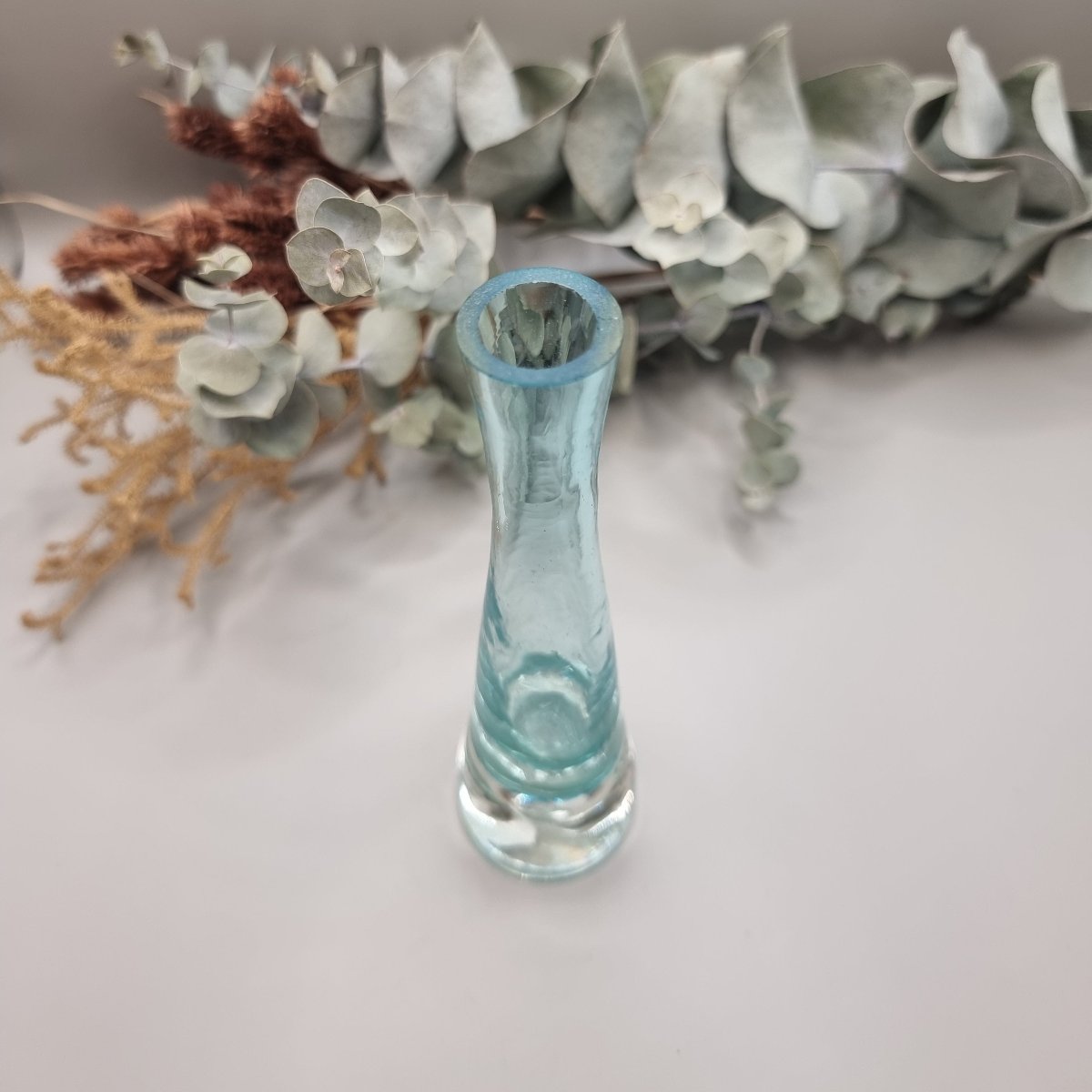 Bubble glass vase