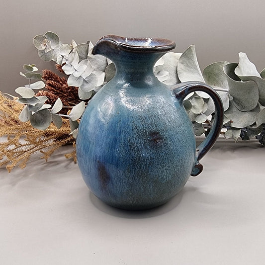 Ceramic blue glaze jug or vase