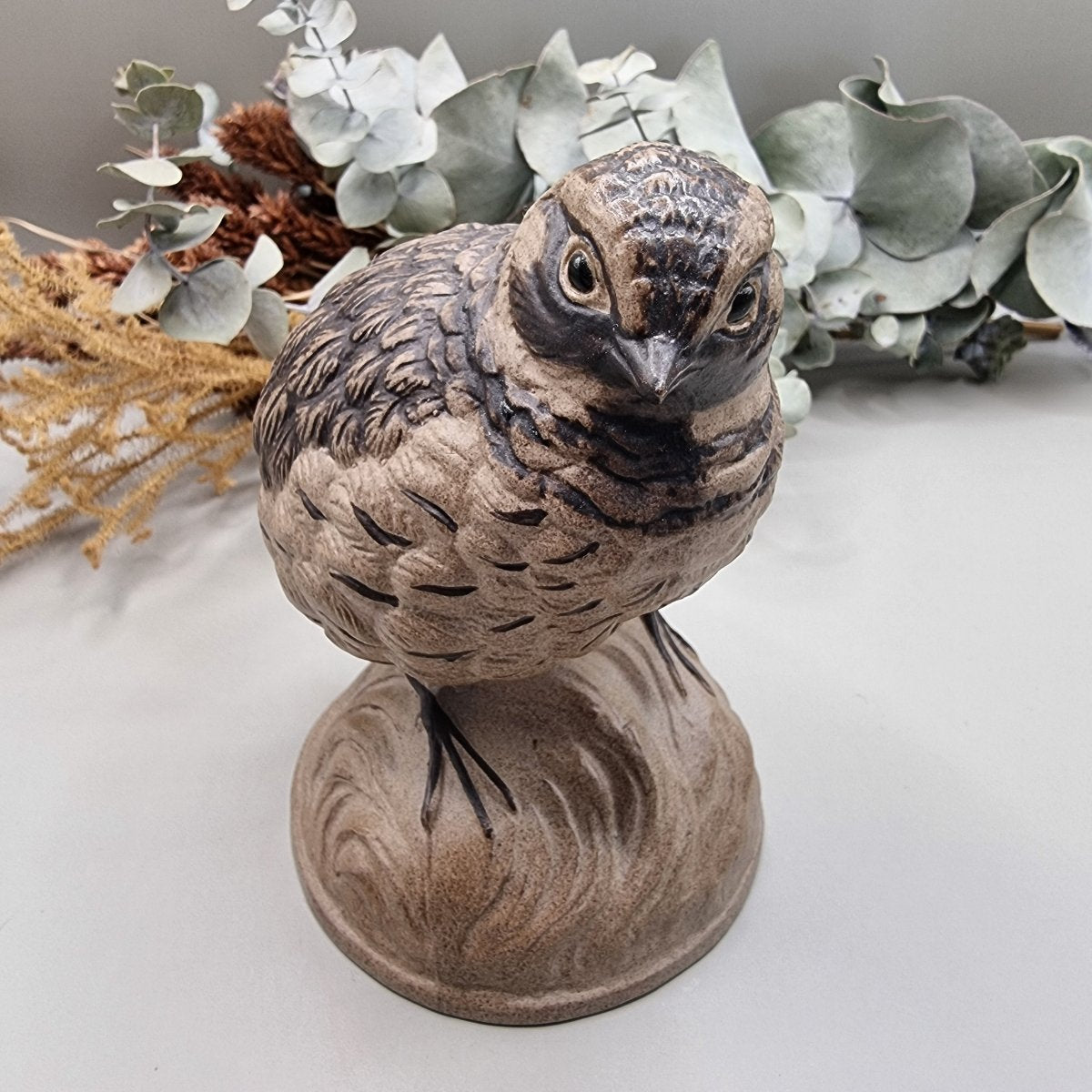 Vintage Poole pottery Quail 'Stoneware Wildlife Sculptures'
