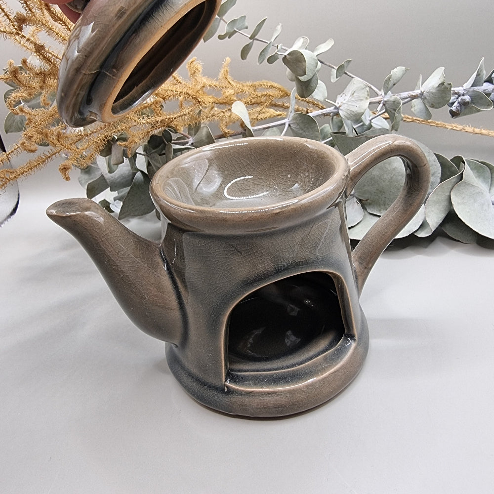 Ceramic teapot oil burner