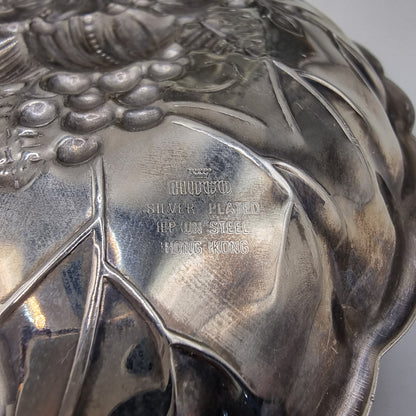 Hugo silver plated leaf/heart dish