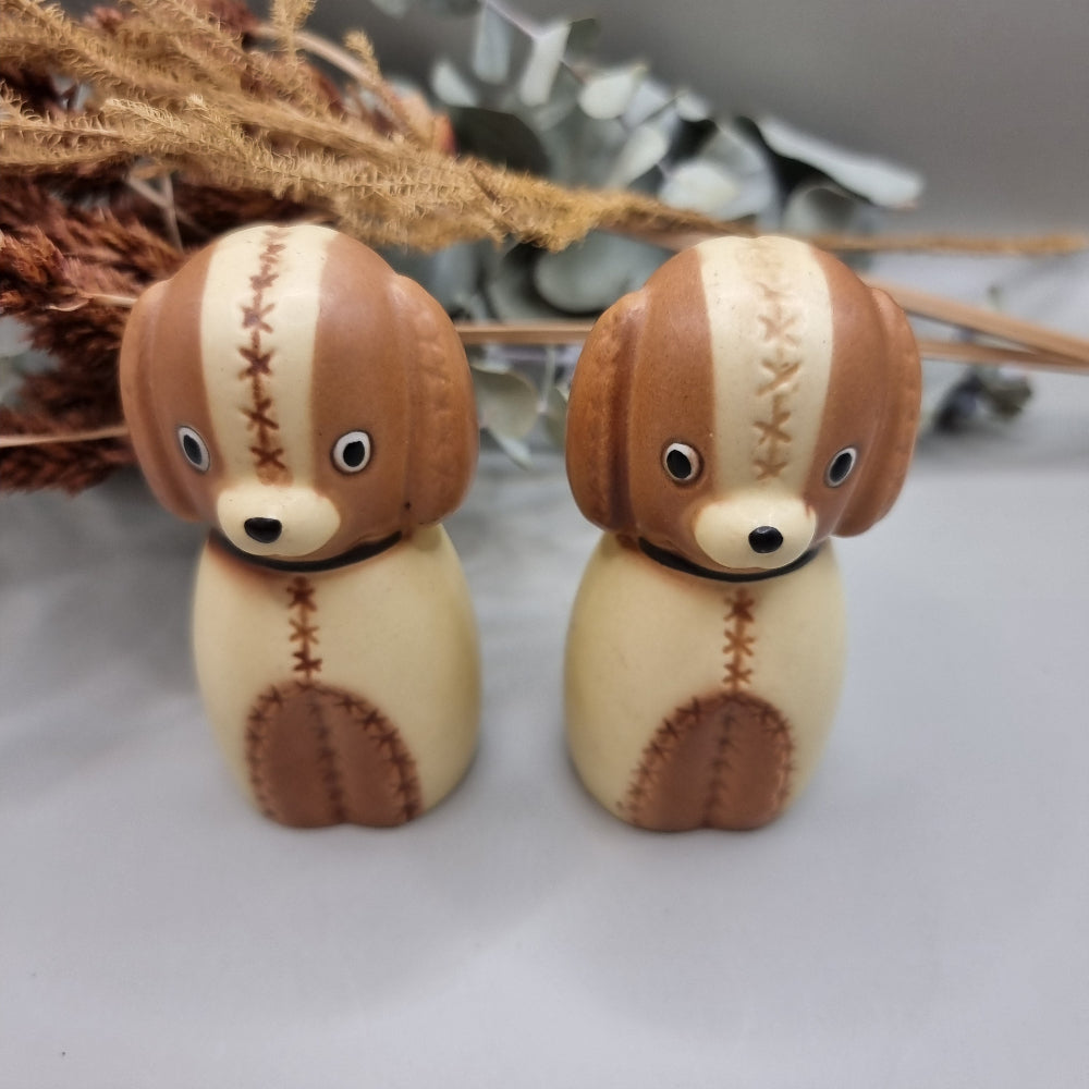 Adorable dog salt and pepper shakers