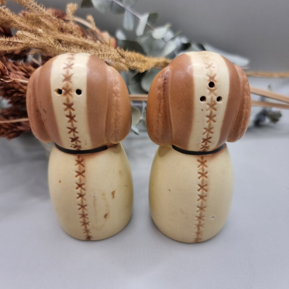 Adorable dog salt and pepper shakers