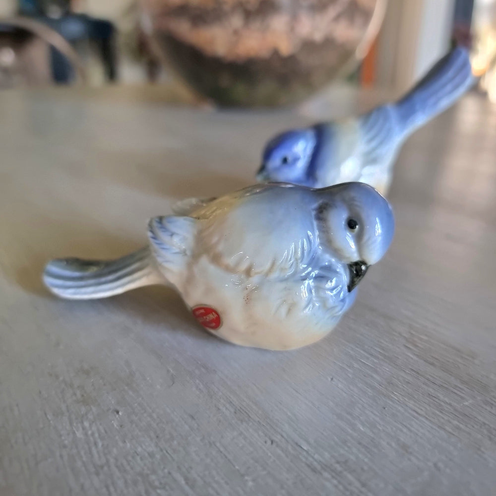 Ceramic bluebird salt and pepper shaker set
