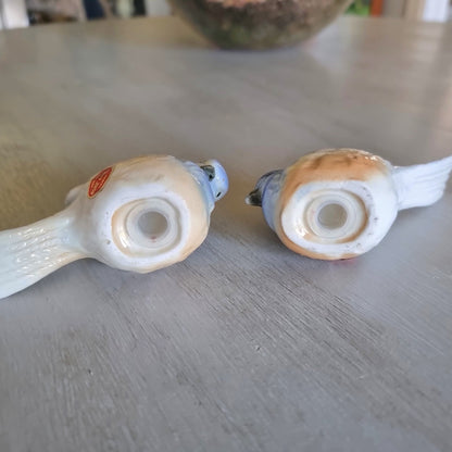 Ceramic bluebird salt and pepper shaker set