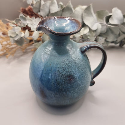 Ceramic blue glaze jug or vase