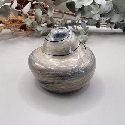 Hand-blown art glass paperweight