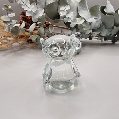Vintage art glass Owl figurine